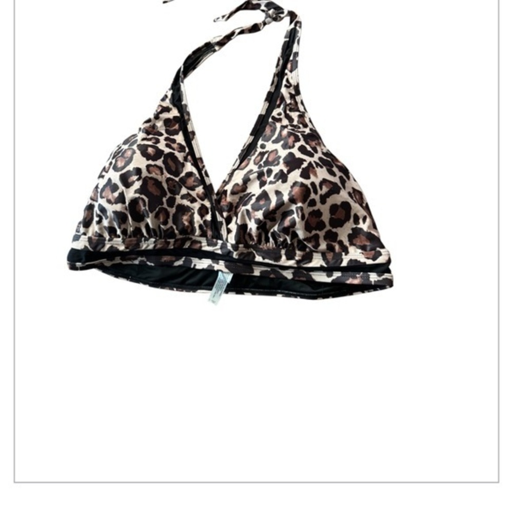 TEMPT ME leopard print halter tankini top size 20W